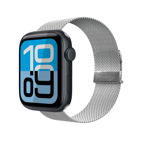 JCPAL Flex Mesh Apple Watch Band Silver - 42/44/45/46/49mm