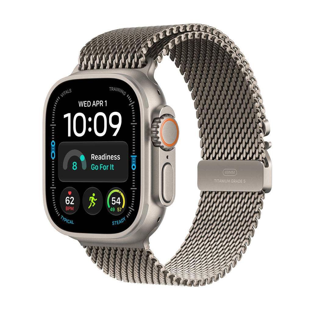 Apple Watch Ultra 4 GPS + Cellular, Titanium Case with Titanium Milanese Loop